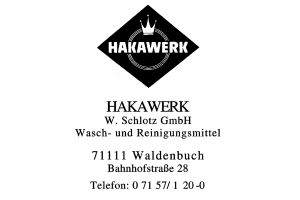 HAKAWERK Schlotz, W. GmbH HAKAWERK Schlotz, W. GmbH