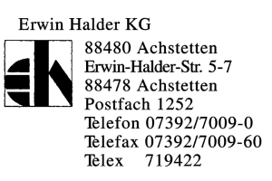 Halder, Erwin KG Halder, Erwin KG