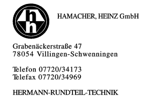 Hamacher, Heinz GmbH