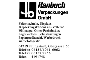 Hanbuch Verpackungen GmbH Hanbuch Verpackungen GmbH