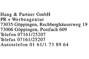 Hang & Partner GmbH