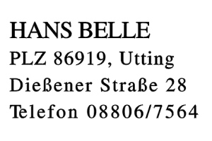 HANS BELLE
