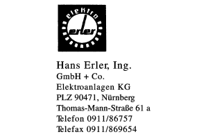 Hans Erler, Ing. GmbH + Co. Elektroanlagen KG