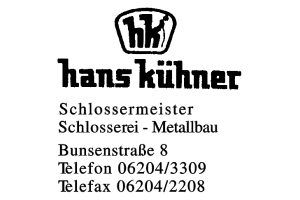 hans kühner Schlossermeister