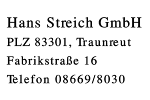 Hans Streich GmbH Hans Streich GmbH
