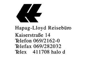 Hapag-Lloyd Reisebüro