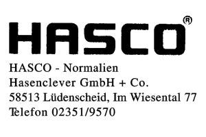 HASCO - Normalien Hasenclever GmbH + Co.