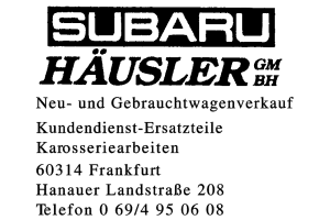 HÄUSLER GmbH
