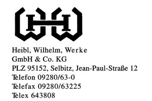 Heibl, Wilhelm Werke GmbH & Co. KG
