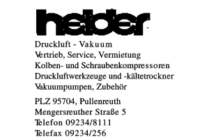 Heider Druckluft - Vakuum