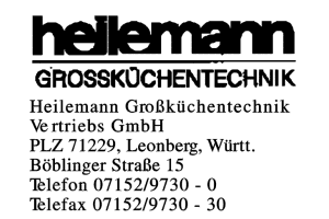Heilemann Großküchentechnik Vertriebs GmbH