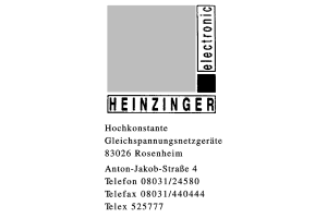 HEINZINGER elektronik