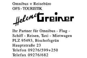 Helene Greiner Omnibus + Reisebüro OFS-TOURISTIK