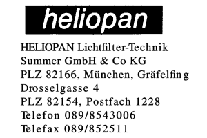 HELIOPAN Lichtfilter-Technik Summer GmbH & Co KG HELIOPAN Lichtfilter-Technik Summer GmbH & Co KG