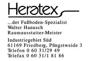 Heratex der Fußboden-Spezialist Walter Hanusch