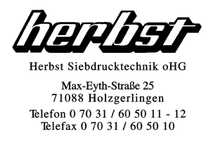 Herbst siebdrucktechnik oHG