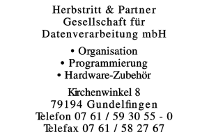 Herbstritt & Partner Gesellschaft für Datenverarbeitung mbH