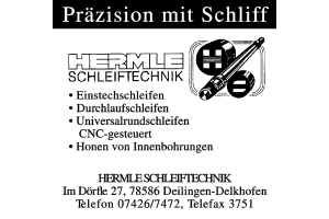 HERMLE Schleiftechnik HERMLE Schleiftechnik