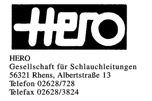 HERO Gesellschaft für Schlauchleitungen HERO Gesellschaft für Schlauchleitungen