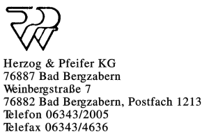 Herzog & Pfeifer KG