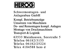 HERZOG Schwermontagen- und Anlagenbau GmbH