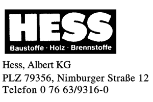 Hess, Albert KG