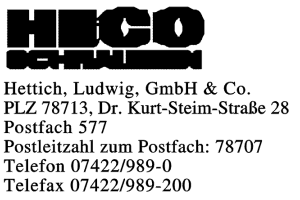 Hettich, Ludwig GmbH & Co.