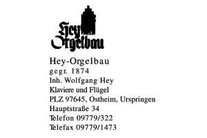 Hey-Orgelbau