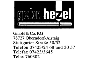 hezel gebr. GmbH & Co. KG