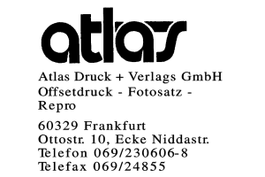 Atlas Druck + Verlag GmbH Atlas Druck + Verlag GmbH