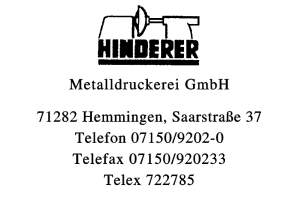 Hinderer, Hermann GmbH
