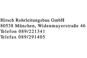 Hirsch Rohrleitungsbau GmbH