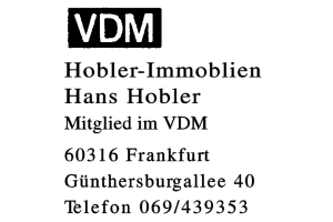 Hobler-Immoblien Hans Hobler