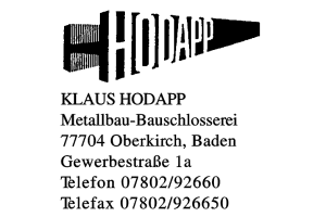 HODAPP KLAUS