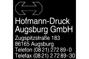 Hofmann-Druck Augsburg GmbH