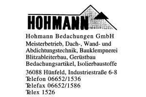 Hohmann Bedachungen GmbH
