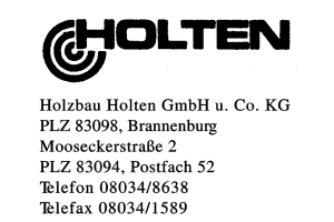 Holzbau Holten GmbH u. Co. KG