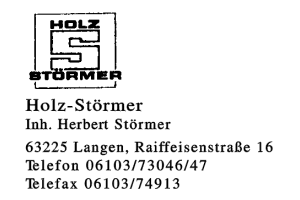 Holz-Störmer Inh. Herbert Störmer