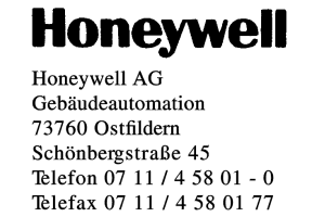Honeywell AG Honeywell AG