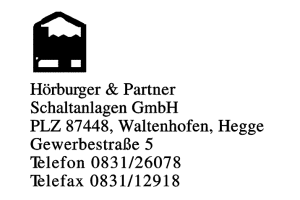 Hörburger & Partner Schaltanlagen GmbH