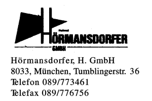 Hörmansdorfer, H. GmbH