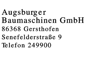 Augsburger Baumaschinen GmbH
