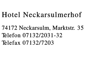 Hotel Neckarsulmerhof