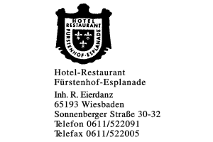 Hotel-Restaurant Fürstenhof-Esplanade