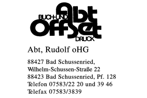 Abt, Rudolf oHG