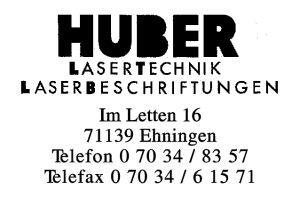 Huber Lasertechnik