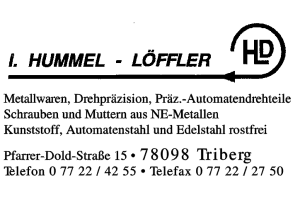 Hummel, I. - Löffler Hummel, I. - Löffler