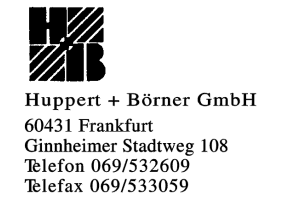 Huppert + Börner GmbH