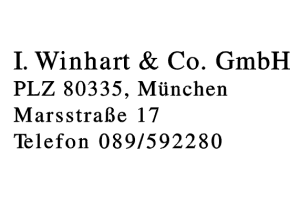 I. Winhart & Co. GmbH