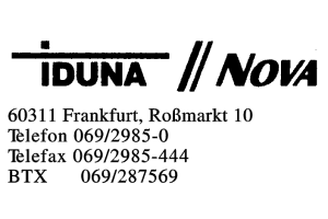IDUNA NOVA